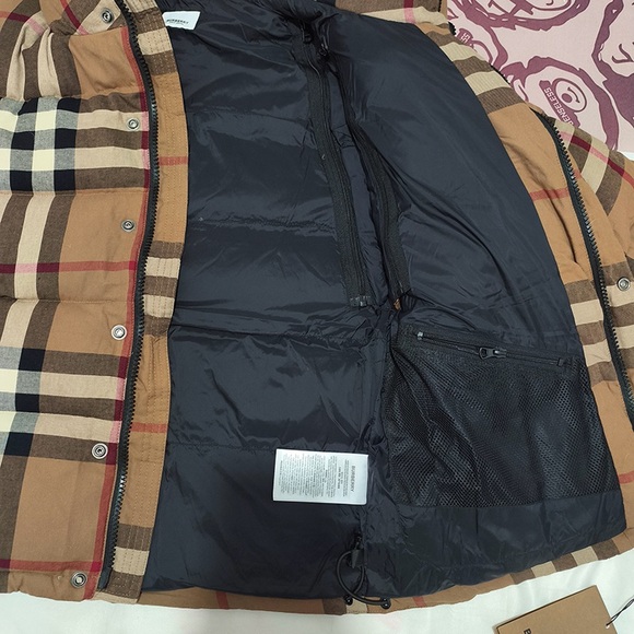 Burberry Check Hooded Quilted Down Jacket - Picture 3 of 9